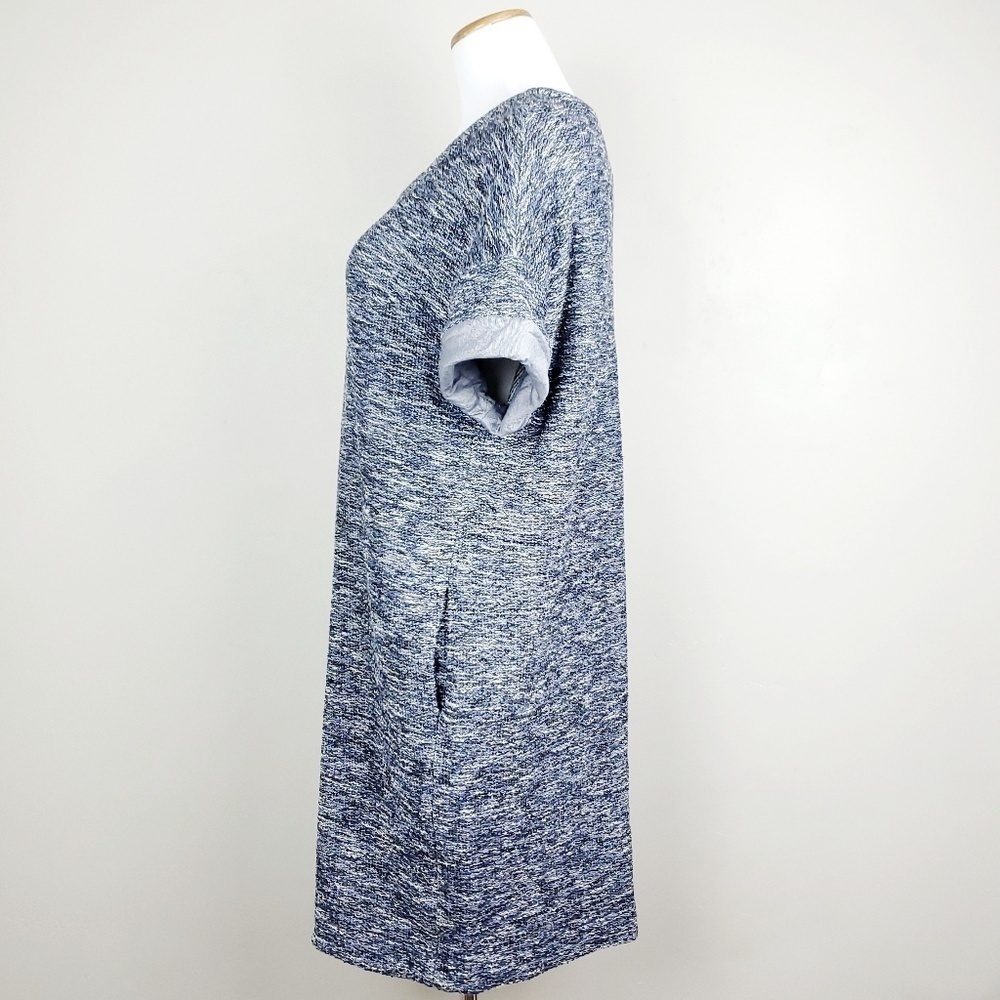 Vince Boucle Knit Rolled Sleeve Shift Dress - Picture 3 of 8